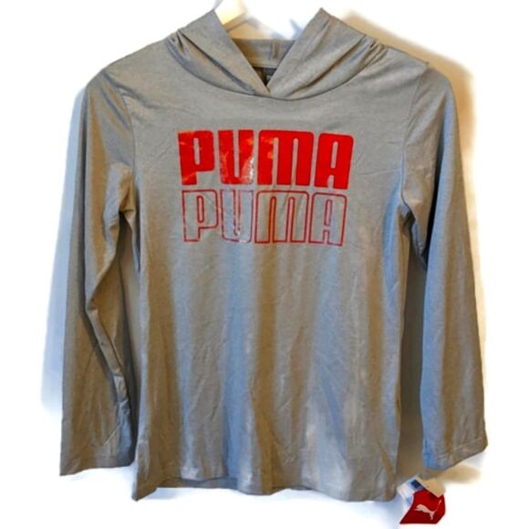 PUMA KIDS long sleeve Hoodie t-shirt NWT - Picture 1 of 5